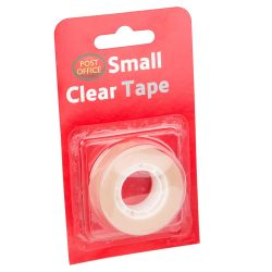 608X ROLLS POST OFFICE CLEAR TAPE 19MM X 33MTRS