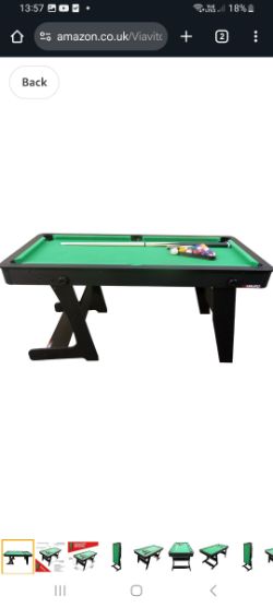 NEW POOL TABLE 5FT SLIGHT DAMAGE TO CORNER
