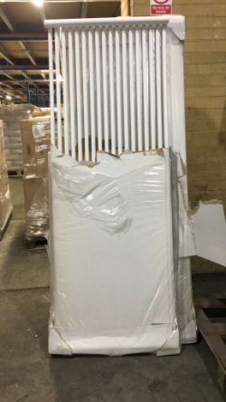 11X AQUILLA WHITE VERTICAL COLUMN RADIATORS (H)1800 X (W)67CM