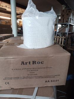 184 X ART ROC 6.4 KILOS OF PLASTER IMPREGNATED GAUZE 15CMX20M