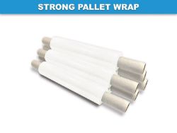 6216 ROLLS WHITE OPAQUE PALLET WRAP 400MM X 200M 20MU +-5% TOLERANCE 1.50KG GROSS STRETHC FILM