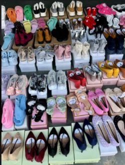 200 X BRAND NEW PAIRS LADIES SHOES IN BOX MIXED STYLES SIZES UK 3 TO 8 SANDALS TRAINERS FLATS BOOTS