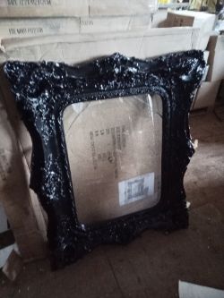 13 X LARGE BLACK PAINTING/PICTURE FRAMES