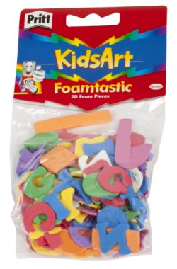 204 PACKS OF PRITT KIDS ART FOAMTASTIC 3D FOAM SHAPES