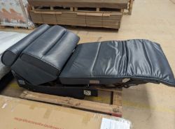 STRESSLESS EMILY CORNER SOFA WITH CHAISE END IN SHADOW BLUE PALOMA LEATHER RRP Â£8768