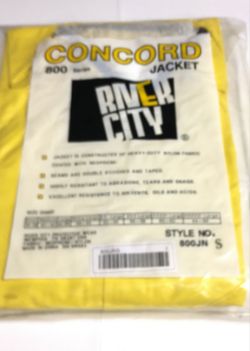 102 X CONCORD 800JN SERIES NEOPRENE - NYLON WORK JACKETS - YELLOW 38