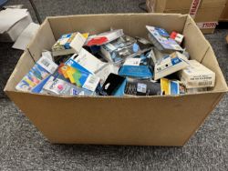 BIG BOX OF GENUINE UNUSED PRINTER INKS - HP EPSON BROTHER CANON