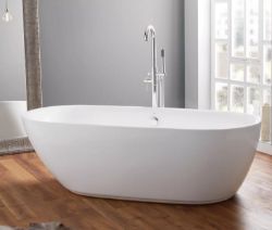 DOUBLE END FREESTANDING BATH TUB WHITE L 1800XD840X540MM NEW BOX