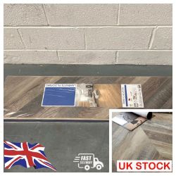 7X PACK CHEVRON LAMINATE FLOORING ANTIQUE OAK - 1291 X 327 X 8MM 6PCS = 2,5329M2