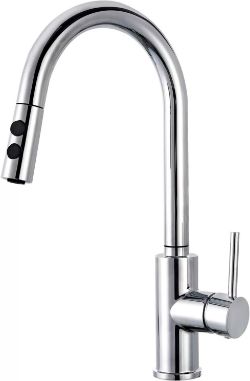 HAPILIFE PULL OUT KITCHEN SINK MIXER TAP HIGH ARC PULL DOWN MIXERS FAUCET TAPS NEW BOX