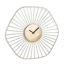 MY HOME STORIES LARGE DECORATIVE WIRE WALL CLOCK 62.5 CM NEW BOX