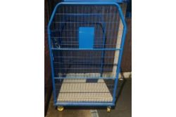 LARGE COMERCIAL TROLLEY METAL BLUE VGC USED