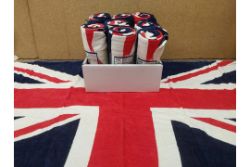 BRAND NEW PREMIUM UNION JACK GREAT BRITAIN TOWELS 71 X 152CM X 1 BOX NEW SEAL
