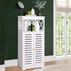 WATERPROOF BATHROOM STORAGE CABINETS,WHITE FLOOR FREE STANDING CABINET,STORAGE NEW BOX