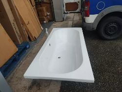COLORADO WHITE DOUBLE ENDED STRAIGHT BATH - 1800 X 800MM