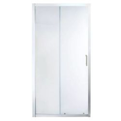 B&Q COOKER & LEWIS ONEGA CLEAR 2 PANEL SLIDING SHOWER DOOR W1000MM SEE DETAILS
