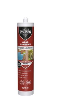 RRP £6300 JOB LOT 1440 TUBES WHITE GRAB ADHESIVE 290ML