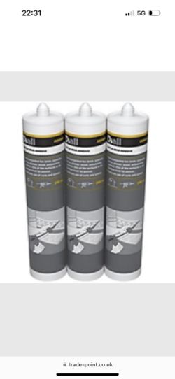 1000 TUBES DIAL GRAB ADHESIVE WHITE 290ML