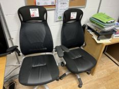 2 office swivel chairs
