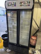 Genfrost Twin glass door bottle chiller