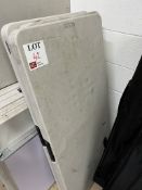 3 collapsible plastic tables