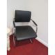 Ten chrome framed leatherette static boardroom armchairs - Image 4 of 7