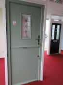 Composite showroom barn door