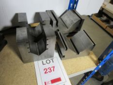 Four various V blocks