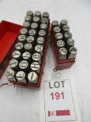 Marking stamps 12.5mm
