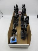 Six magnetic clock stands unused