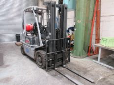 TCM Unicarriers U1D2A25LH LPG triple mast forklift truck (2016)
