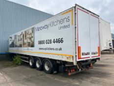 SDC Tri Axle sign written box body trailer (2010)