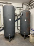 2 x Various vertical air recievers