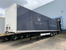 Krone SD Tri axle sign written box body trailer (2021)