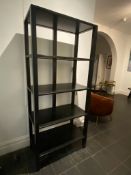 Lombok bookcase made from reclaimed teak, stained
