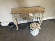 Wooden dressing table & stool