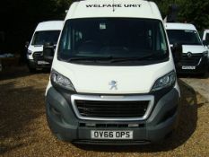 Peugeot Boxer 335 Pro L3H2 Professional Blue HDi 2.0 diesel manual site welfare van (08/12/2016)