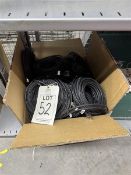 Box of assorted ethernet cables