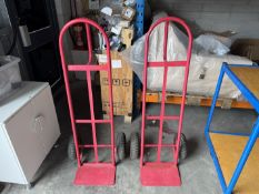 Two wheeled sack trucks