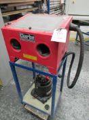 Clarke Shotblast cabinet, model CSB20B, part no. 7640110 with Trend T32 HEPA dust extractor