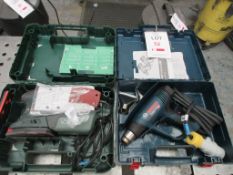Bosch PSM 200 AES Sander, 240v and Bosch Professional GHG23-66 hot air gun, 240v