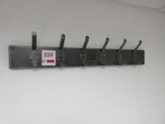 Steel Vintage manufactured bespoke coat rack, 800 x 100mm