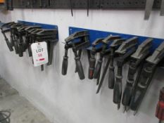 Quantity of 'F' clamps