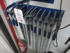 Quantity of assorted length 'F' clamps