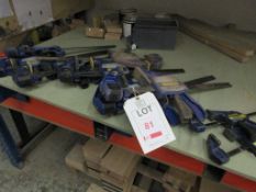 Quantity of Irwin quick release clamps