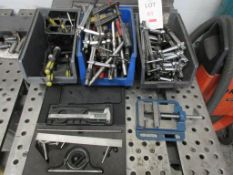 Miscellaneous lot including clamps, Vernier, machine vice 4