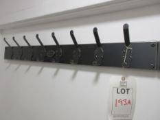 Two Steel Vintage manufactured bespoke wall mounted coat hook racks