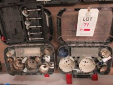 Quantity of assorted size hole screws