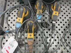Four Hilka Deros orbital palm sanders, 240v