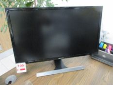 Five assorted flat screen monitors